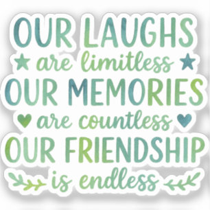 Watercolor Friendship Quote