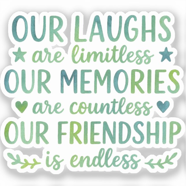 Watercolor Friendship Quote (Front)