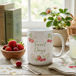 Watercolor Fruit Aesthetic Coffee Mug