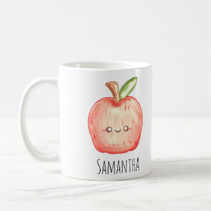 Watercolor Fruit Apple Coffee Mug