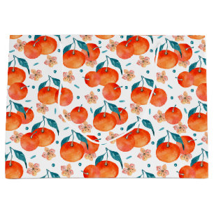 Watercolor Fruit Floral Gift Bag