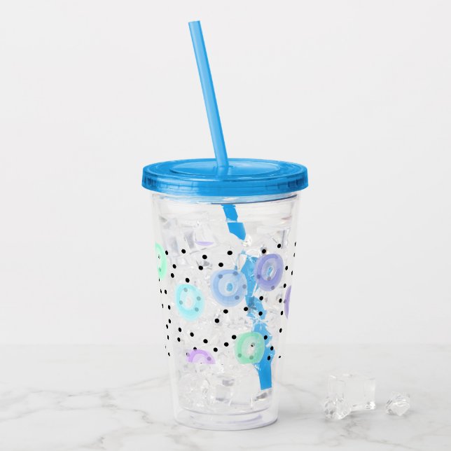 Watercolor Funfetti Acrylic Tumbler (Front Ice)