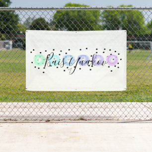Watercolor Funfetti Banner
