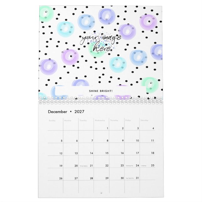 Watercolor Funfetti Calendar (Dec 2027)