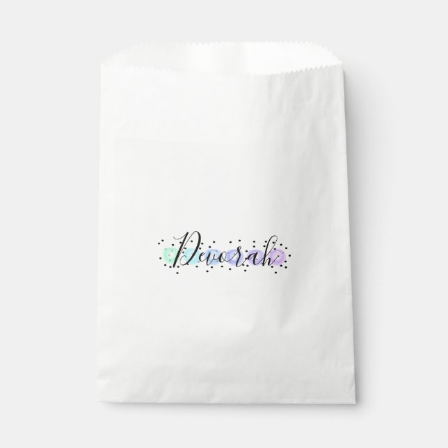 Watercolor Funfetti Favour Bag (Front)