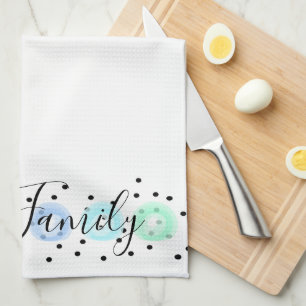 Watercolor Funfetti Tea Towel