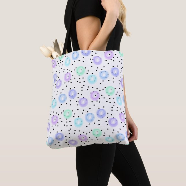 Watercolor Funfetti Tote Bag (Close Up)