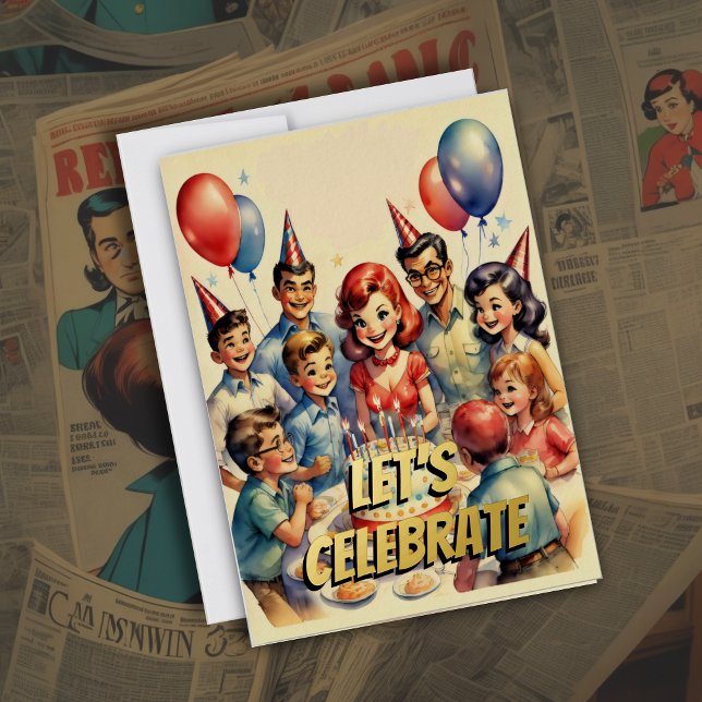 Watercolor Funny Comic Birthday Scene (Creator Uploaded)