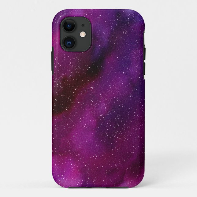 Watercolor Galaxies purple pink  Case-Mate iPhone Case (Back)
