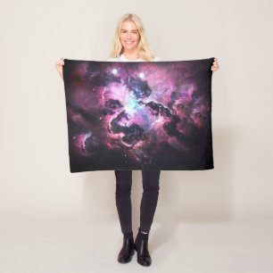 Watercolor Galaxy Space Art Blanket