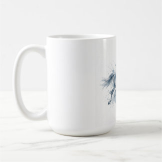 Watercolor Galloping Horse 2026 Year of Horse Coffee Mug