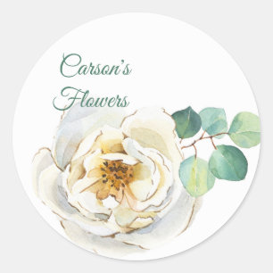 Watercolor Garden Rose Sticker