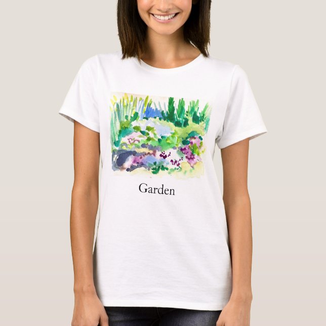 Watercolor garden  T-Shirt (Front)