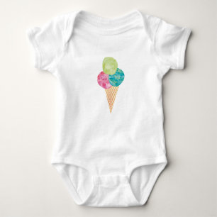 Watercolor gelato baby onsie baby bodysuit