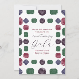 Watercolor Gemstone Invitation