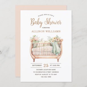 Watercolor Gender Neutral Couples Baby Shower   Invitation