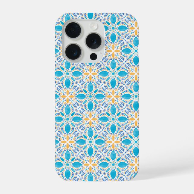 Watercolor Geo _ Summer iPhone Case (Back)