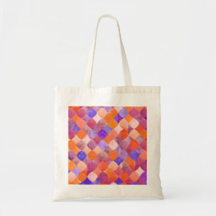 Watercolor geometric, Arab fish scales. Tote Bag
