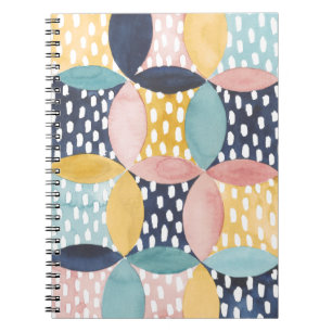 Watercolor Geometric Circles Notebook