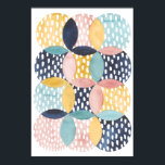 Watercolor Geometric Circles Poster<br><div class="desc">Watercolor Geometric Circles Artist: Grace Popp</div>