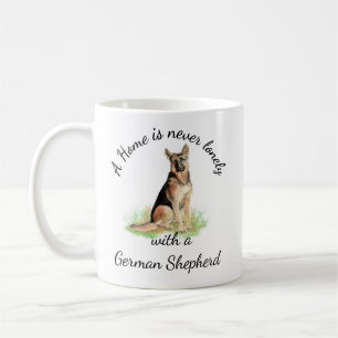 Watercolor German Shepherd Dog Pet Animal Coffee Mug
