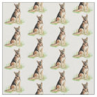 Watercolor German Shepherd dog pet animal