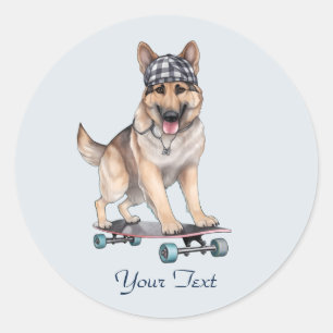 Watercolor German Shepherd Sticker