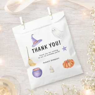 Watercolor Ghost kids First birthday party Favour Bag