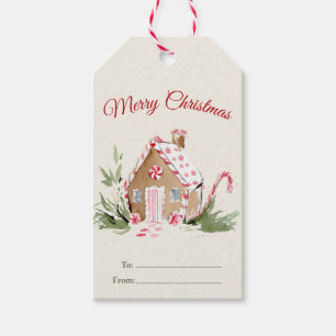 Watercolor Gingerbread Gift Tags