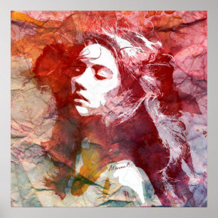 Watercolor Girl - Dare To Love Poster