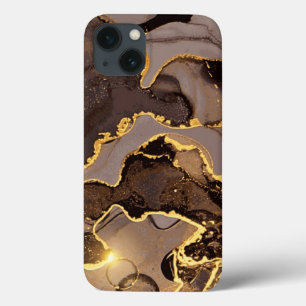 Watercolor Glitter Gold iPhone / iPad case