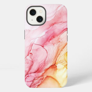 Watercolor Glitter Pink Yellow iPhone / iPad case