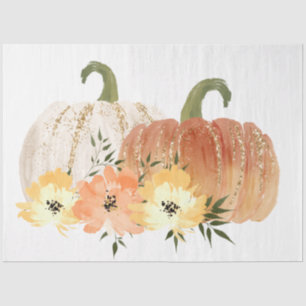 Watercolor Glitter Pumpkins Series Design 25 Tissue Paper