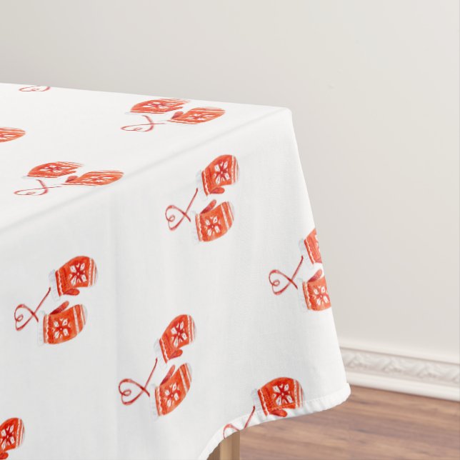 Watercolor Gloves Tablecloth (In Situ)