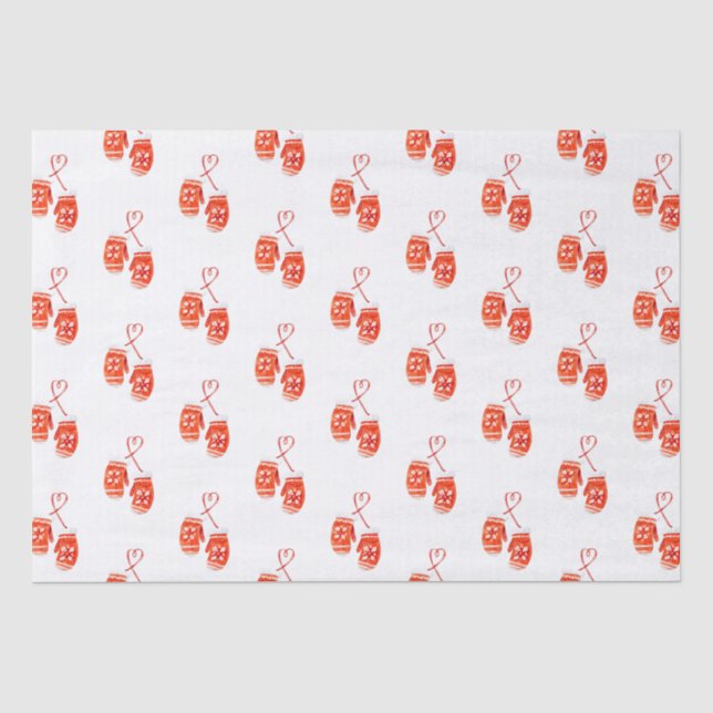 Watercolor Gloves Tissue Paper (Front)