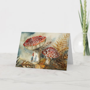 watercolor gnome card