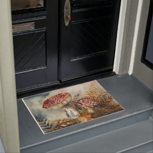 watercolor gnome doormat