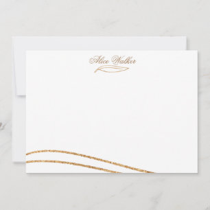 Watercolor Gold ⎢ Stationery Note Card