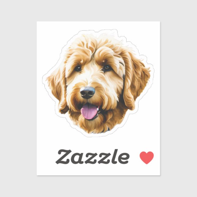 Watercolor Goldendoodle (Sheet)