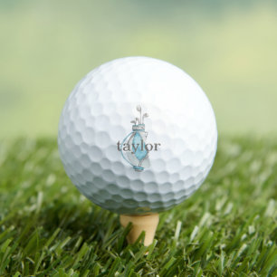 Watercolor Golf Bag Golf Balls