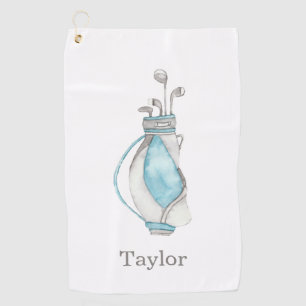 Watercolor Golf Bag Towel