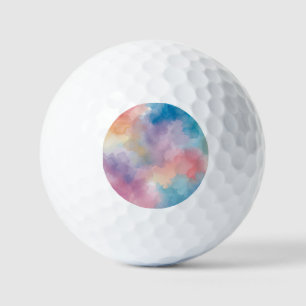 Watercolor golf balls