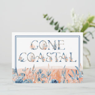 Watercolor Gone Coastal I've Moved Announcement