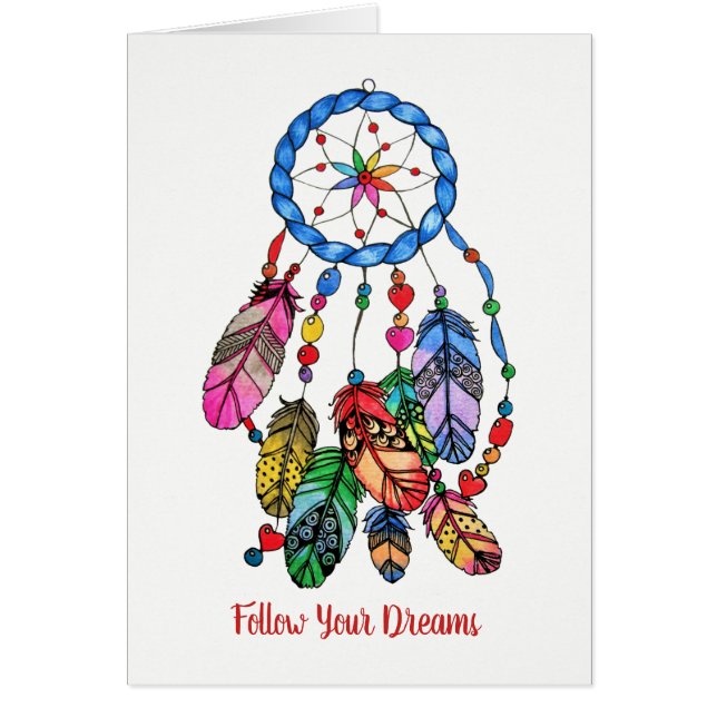 Watercolor gorgeous rainbow dream catcher (Front)