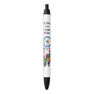 Watercolor gorgeous rainbow dream catcher black ink pen