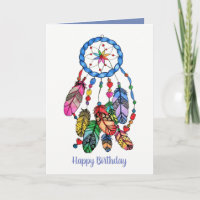 Watercolor gorgeous rainbow dream catcher