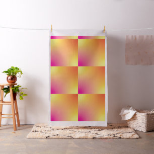 Watercolor Gradient Pillow Square Pink Orange Fabric