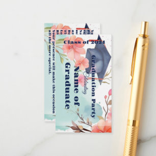 Watercolor Graduation Announcement