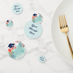 Watercolor Graduation Celebration Confetti
