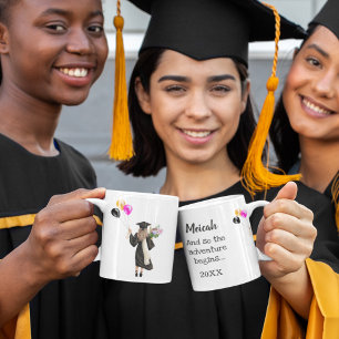 Watercolor Graduation Gown & Cap Girl Mug